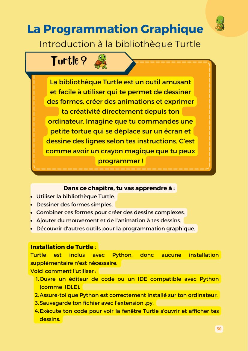 Page du livre consacrée à la programmation graphique